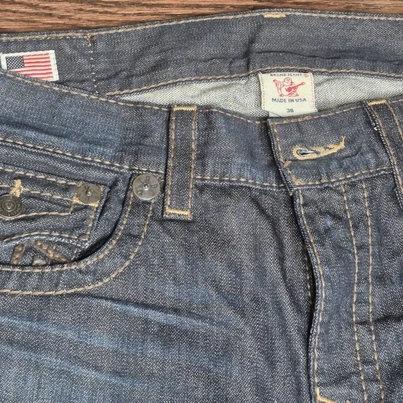 True Religion Ricky Big T Men's Blue Jeans - Picture 11 of 13